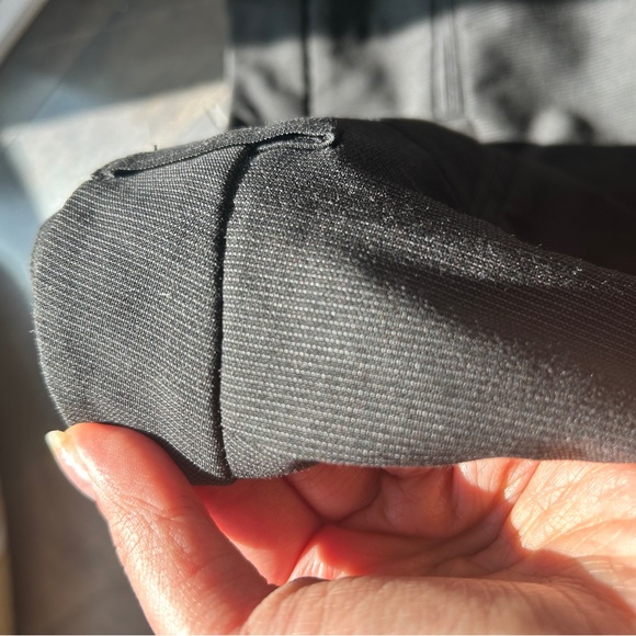 Business Tailored Pinstripe Trousers in Dark Grey - Picture 7 of 8